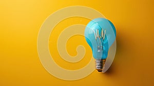 The Blue Light Bulb. AI generated