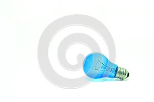 Blue light bulb