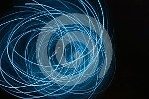 Blue Light Energy Spirals