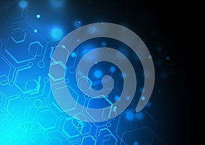 Blue light geomatic background