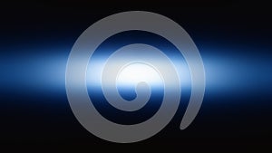 Blue light rays explosion in the dark