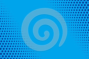 Blue and light blue retro comic background