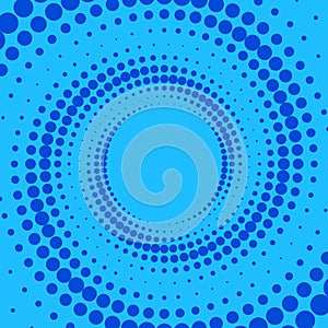 Blue and light blue retro comic background