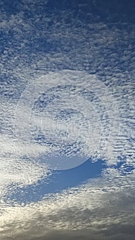 Blue light sky nature white clouds whether background