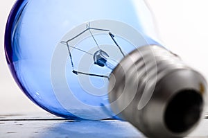 Blue light tungsten bulb.