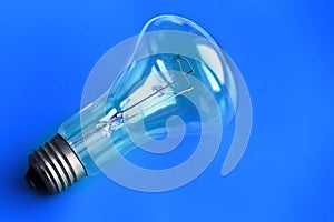 Blue Lightbulb Background