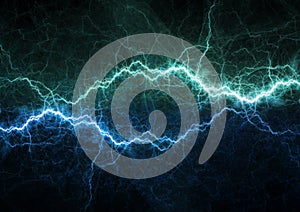 Blue lightning bolt, plasma power and energy
