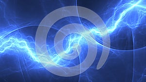 Blue lightning, electrical background