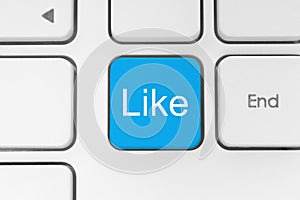 Blue like button