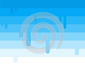 Blue line vector with dripping ice cream concept abstract background