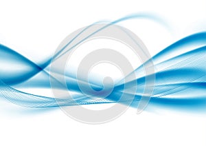 Blue lines abstract modern wavy background