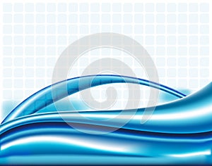 Blue lines abstract wavy background