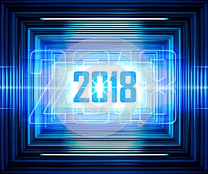 Blue lines background for 2018