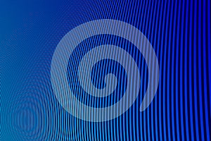 Blue lines in 3D perspective vector abstract background, dynamic linear minimal design, wave lied pattern in dimensional and