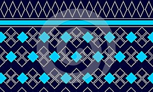 Blue lines fabric pattern cloth set vector