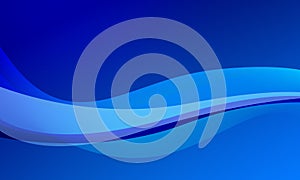 blue lines wave curves abstract technology background for artwork design