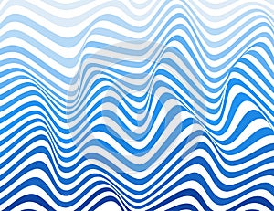Blue lines zigzag water wave concept abstract  background
