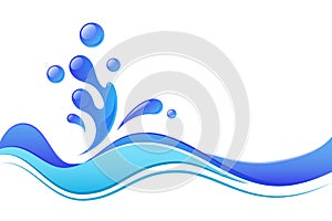 Blue liquid design