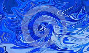 blue liquid painting brush watercolor splash abstract background for artwork design