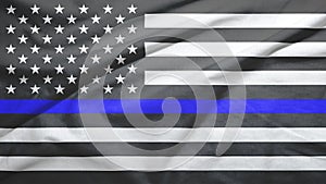 Blue Lives Matter flag photo