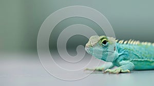 A Blue Lizard Closeup