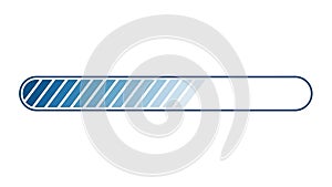 Blue Loading Bar Progress Indicator