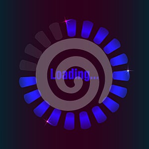 Blue loading bar