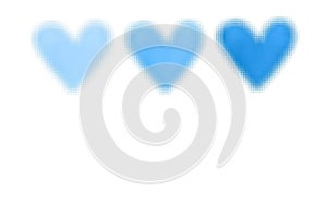 Blue Love Hearts Illustration Abstract Background Templates