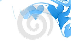 Blue Love Hearts Illustration Abstract Background Templates