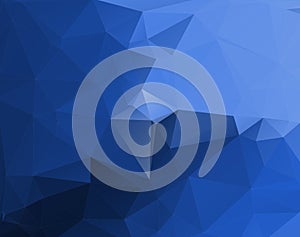 Blue low poly background. photo