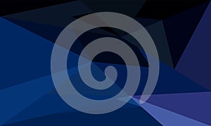 Blue Low Poly Background, Abstract Triangular