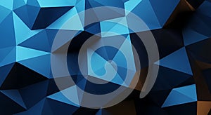 Abstract Blue Low Poly Background Texture
