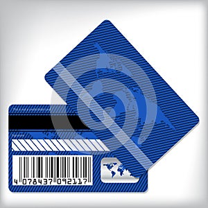 Blue loyalty card design