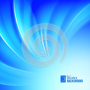 Blue luminous waves.