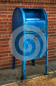 Blue Mailbox - Angle Left