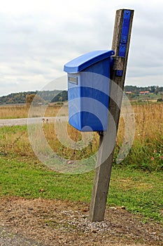 Blue Mailbox by Autumn Road