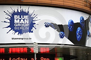 Blue Man Group advertisement