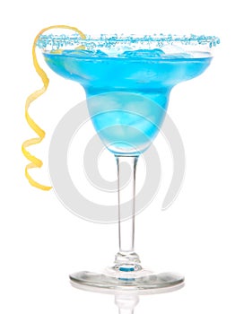 Blue Margarita cocktail photo