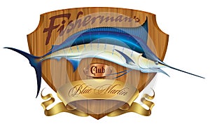 Blue marlin emblem
