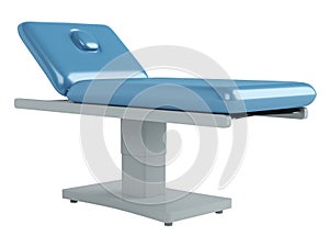 Blue massage table