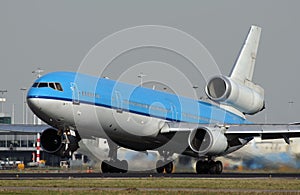 Blue MD11 at Schiphol