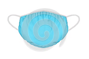 Blue Medical Disposable breath filter Face Mask with covid-19 with earloop. Covid-19. Surgical protective antiviral mask. photo