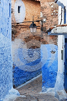 Blue medina of Chefchaouen city in Morocco, North Africa