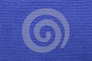 Blue melange texture with sequins knitted fabric as background