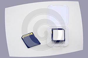 Blue memory cards