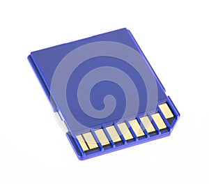 Blue memory SD card