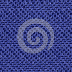 Blue mesh fabric, synthetics, polyester, seamless texture