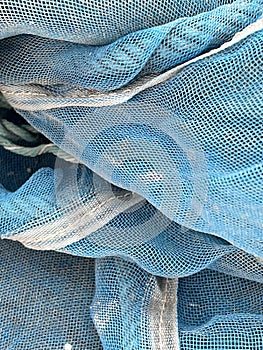 blue mesh fabric texture background