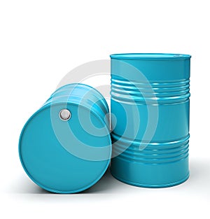 Blue Metal barrels