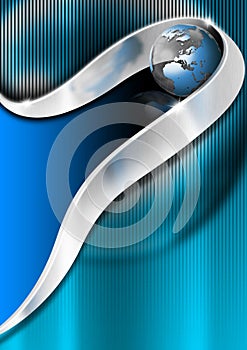 Blue and Metal Business Background